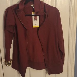 Burgundy hoodie